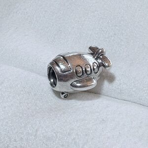 Retired Authentic Pandora Sterling Silver Airplane Charm 790561 ALE